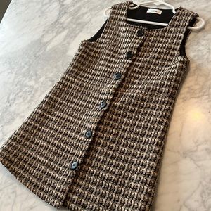 Julie tweed pinafore dress 5T